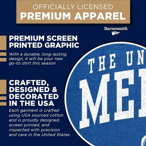 Barnesmith Short Sleeve T-Shirt, Unisex, Heritage Logo, NCAA Colleges in Saudi Arabia