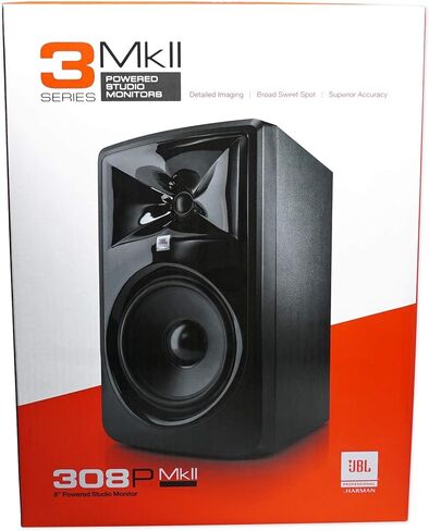 شاشة استوديو JBL Professional 306P MkII من الجيل التالي مقاس 6 بوصات ثنائية الاتجاه (306PMKII) (زوج) (عنصران) in Kuwait