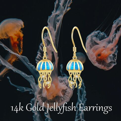 14k الصلبة الذهب البومة إسقاط أقراط الذهب الحقيقي البومة استرخى القرط هدايا للنساء الفتيات المتدلية هدية الكريسماس in Saudi Arabia