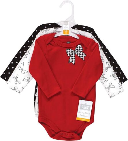 Hudson Baby Unisex Baby Cotton Long-Sleeve Bodysuits, Scottie Dog, 18-24 Months in Kuwait
