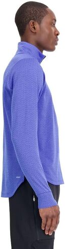 New Balance Men's NB Heat Grid Half Zip 22, Cobalt Heather, Large in Saudi Arabia
