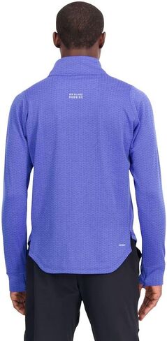 New Balance Men's NB Heat Grid Half Zip 22, Cobalt Heather, Large in Saudi Arabia