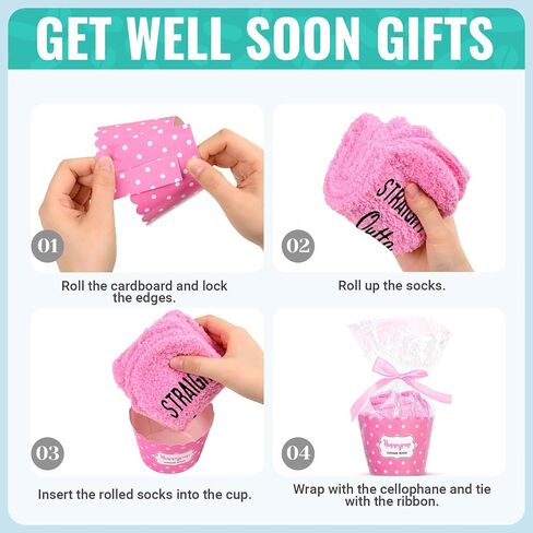 HAPPYPOP Breast Cancer Socks For Women Cancer Awarness Socks, Inspirational Gifts Breast Cancer Gifts For Women Chemo Gifts Breast Cancer Awareness Gifts in Saudi Arabia