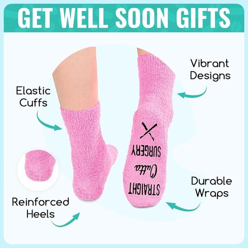 HAPPYPOP Breast Cancer Socks For Women Cancer Awarness Socks, Inspirational Gifts Breast Cancer Gifts For Women Chemo Gifts Breast Cancer Awareness Gifts in Saudi Arabia