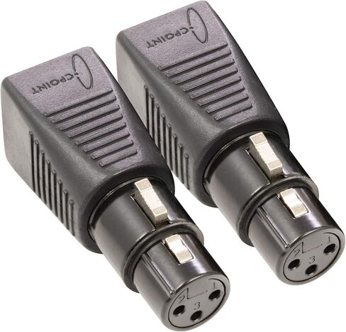 SIRS-E 2 Pack - CPoint XLRJ45 5 Pin XLR Male to RJ45 DMX Adapter XLRJ45-5M in Saudi Arabia