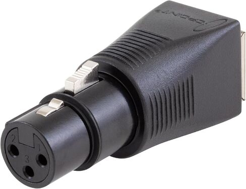 SIRS-E 2 Pack - CPoint XLRJ45 5 Pin XLR Male to RJ45 DMX Adapter XLRJ45-5M in Saudi Arabia