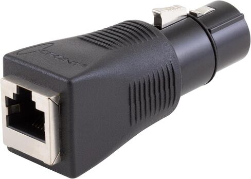 SIRS-E 2 Pack - CPoint XLRJ45 5 Pin XLR Male to RJ45 DMX Adapter XLRJ45-5M in Saudi Arabia