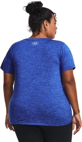 تي شيرت قصير الأكمام ذو رقبة على شكل حرف V من Under Armour, أسود (رمادي هالو/فضي معدني (014)), XS in Saudi Arabia