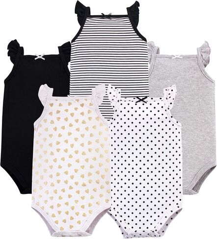 Hudson Baby Unisex Baby Cotton Sleeveless Bodysuits, Fruit Salad, 6-9 Months in Saudi Arabia