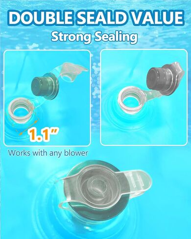 Pool Pillows for Above Ground Pools 4'X 4', 0.4mm Ultra Thick Pool Pillows for Winter, Cold-Resistant Air Pillow for Above Ground Pool, Durable PVC Pool Pillow for Winterizing, Rope Included in Saudi Arabia