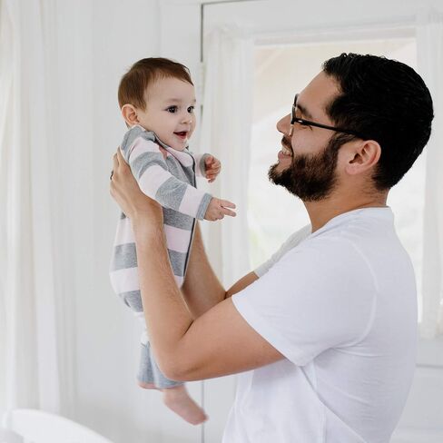 ثوب رومبر للفتيات الرضع من Burt's Bees، قطعة واحدة بأكمام قصيرة، قطن عضوي 100% in Kuwait