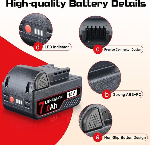 هذه 2 حزمة 6.0Ah بديلة لميلووكي M-18 بطارية ليثيوم أيون 18 فولت 48-11-1860 48-11-1840 48-11-1815 48-11-1820 48-11-1828 48-11-1852 48-11- 1822 48-11-1811 استبدال بطاريات ميلووكي 18 فولت in Kuwait