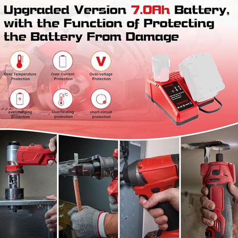 هذه 2 حزمة 6.0Ah بديلة لميلووكي M-18 بطارية ليثيوم أيون 18 فولت 48-11-1860 48-11-1840 48-11-1815 48-11-1820 48-11-1828 48-11-1852 48-11- 1822 48-11-1811 استبدال بطاريات ميلووكي 18 فولت in Kuwait