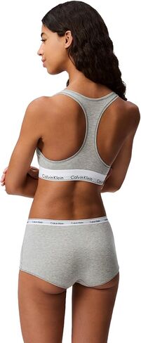 حمالة صدر نسائية عصرية غير مبطنة من القطن من كالفن كلاين، مقاس X-Large باللون الأزرق in Kuwait