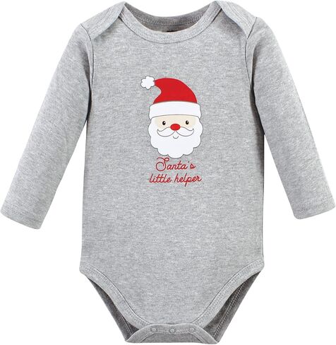Hudson Baby Boys Cotton Long-sleeve Bodysuits And Toddler T-Shirt Set, Rudolph Reindeer, 9-12 Months US in Kuwait