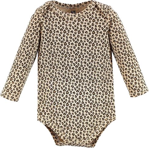 Hudson Baby Unisex Baby Cotton Long-Sleeve Bodysuits Fall Botanical 5-Pack, 0-3 Months in Saudi Arabia