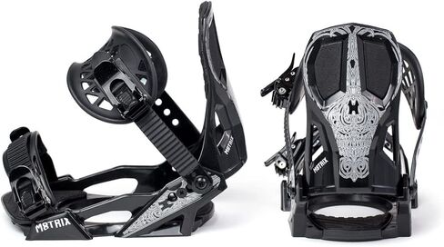 Matrix All-Mountain Adjustable Snowboard Bindings with EVA Reinforced High Back Padding, 7-13 - Large (PH-711) in Saudi Arabia