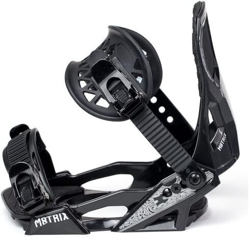 Matrix All-Mountain Adjustable Snowboard Bindings with EVA Reinforced High Back Padding, 7-13 - Large (PH-711) in Saudi Arabia