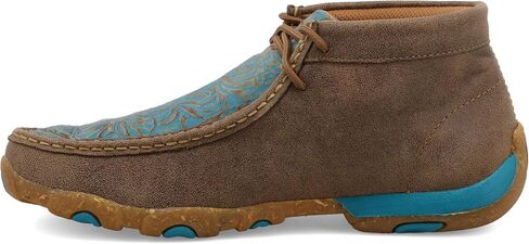 Twisted X Women's Chukka Moc Embroidery Vamp, Bomber/Tan, 9 (M) in Kuwait