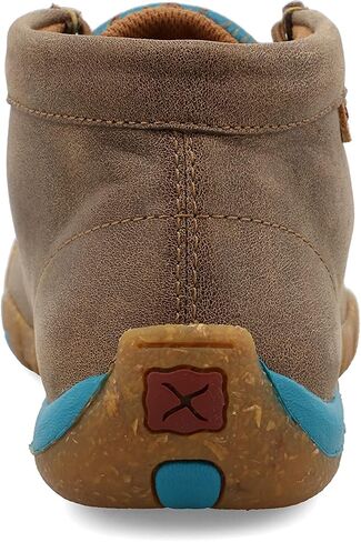 Twisted X Women's Chukka Moc Embroidery Vamp, Bomber/Tan, 9 (M) in Kuwait