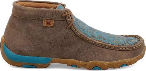 Twisted X Women's Chukka Moc Embroidery Vamp, Bomber/Tan, 9 (M) in Kuwait