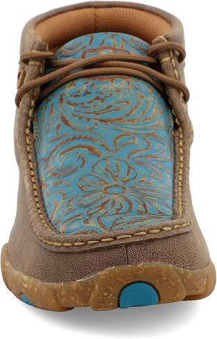 Twisted X Women's Chukka Moc Embroidery Vamp, Bomber/Tan, 9 (M) in Kuwait