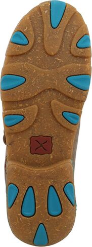 Twisted X Women's Chukka Moc Embroidery Vamp, Bomber/Tan, 9 (M) in Kuwait