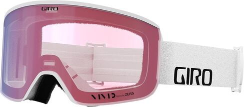 نظارات جيرو أكسيس للتزلج - نظارات التزلج على الجليد للرجال - حزام أبيض مع علامة VIVID Onyx/عدسات الأشعة تحت الحمراء VIVID in Saudi Arabia