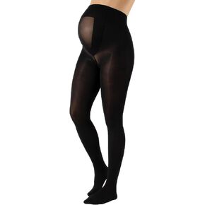 CALZITALY - Opaque Maternity Pantyhose - Pregnancy Tights for Women - 100 DEN Italian Hosiery (XL, Navy) in Kuwait