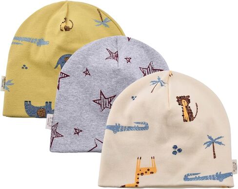 Baby Turban Hat for Girl Boy 0-3 Years Old Infant Bow Head Wrap Soft Knotting Cap for Toddler Kids Babies Children Headband in Kuwait