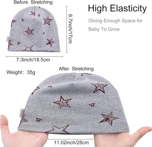 Baby Turban Hat for Girl Boy 0-3 Years Old Infant Bow Head Wrap Soft Knotting Cap for Toddler Kids Babies Children Headband in Kuwait