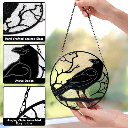 Monstera Suncatcher ملون ورقة زجاج نجم الغابة، الغابة، ديكور استوائي، نافذة معلقة جدار ديكور المنزل لوحة ديكور المنزل الطبيعة الخضراء النبات حلية هدية in Kuwait