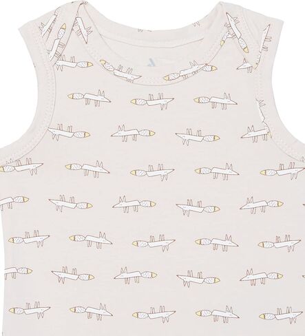 بدلة قطعة واحدة من Amazon Essentials للأطفال من الجنسين بدون أكمام من الجيرسي القطني القابل للتمدد (Amazon Aware سابقًا)، عبوة من 3 قطع، محايدة، 12 شهرًا in Kuwait