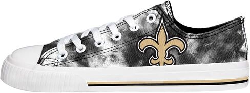 FOCO New Orleans Saints NFL Womens Glitter Low Top Canvas Shoes - 9 in Kuwait