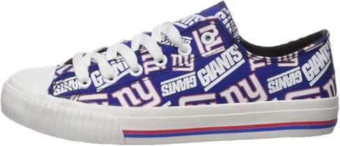 FOCO New Orleans Saints NFL Womens Glitter Low Top Canvas Shoes - 9 in Kuwait