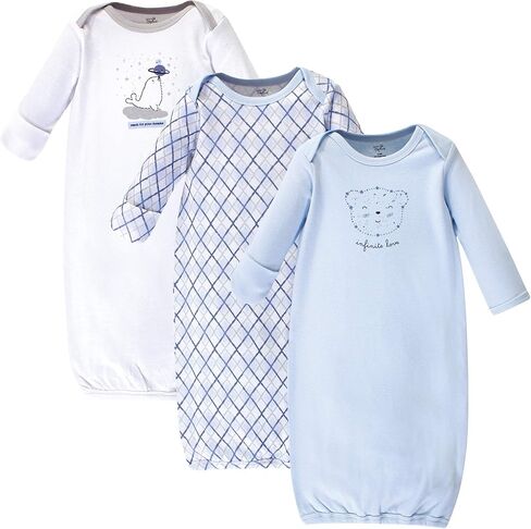 Touched by Nature Unisex Baby Organic Cotton Gowns, Teepee, Preemie/Newborn in Kuwait