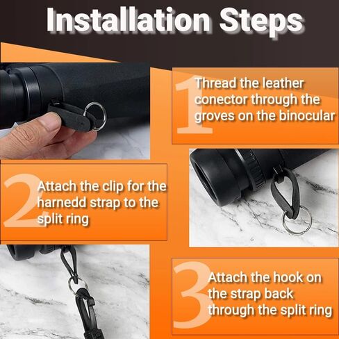مبياو حزام حزام للمنظار، حزام مناظير قابل للتعديل وفاخر للصيد، حزام حزام مناظير متقاطع، يناسب حمل المنظار والكاميرات وأجهزة تحديد المدى واكثر من ذلك،, أسود in Kuwait