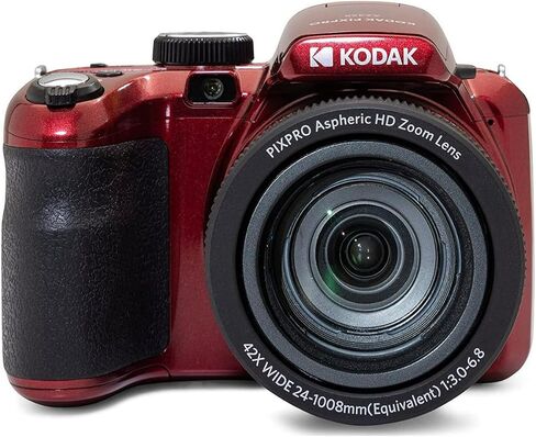 KODAK PIXPRO AZ425 Astro Zoom 20MP Digital Camera (Black) Bundle with 32GB SD Card, Holster Case and Accessory Kit, Battery and Charger Kit, Cable, and Tripod (6 Items) in Saudi Arabia
