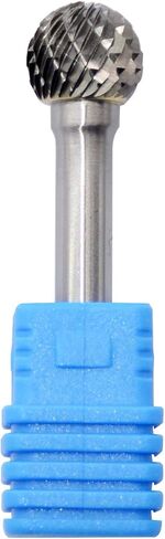 SD-3L6 Tungsten Carbide Burr Lengthened Rotary File Ball Shape Double Cut for Die Grinder Drill Bits 1/4'' Inch Diameter of Shank and 3/8'' Inch Diameter of Cutter 15/47'' Inch Cutter Length in Saudi Arabia