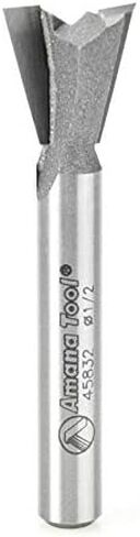Amana Tool - 45816 Carbide Tipped Dovetail 14 Deg x 3/4 Dia x 3/4 x 1/2" Shank For OMN in Saudi Arabia