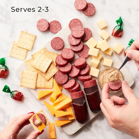 Hickory Farms Farmhouse Sausage & Cheese Medium Gift Box | Gourmet Food Gift Basket, Perfect For Family, Birthday, Sympathy, Congratulations Gifts, Retirement, Thinking of You, Business Gifts in Saudi Arabia