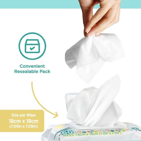 Little Me Baby Wipes Gentle Formula, Fragrance-Free Hypoallergenic Baby Wipes, 180 Count in Saudi Arabia