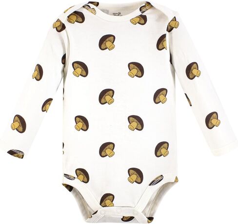 Touched by Nature Unisex Baby Organic Cotton Long-Sleeve Bodysuits, Girl Woodland Alphabet, 9-12 Months in Kuwait