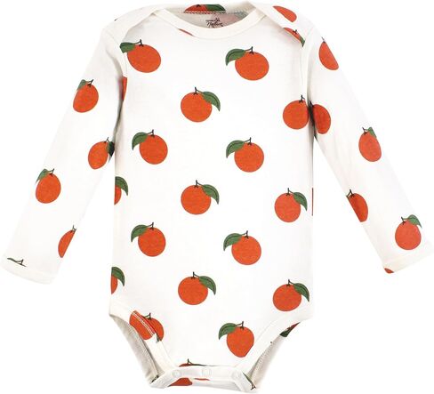 Touched by Nature Unisex Baby Organic Cotton Long-Sleeve Bodysuits, Girl Woodland Alphabet, 9-12 Months in Kuwait