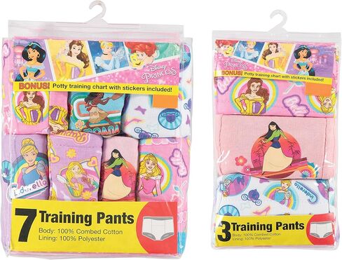 Disney girls Princess Potty Training Pants Multipack Underwear, Princombo7pk, 2T US in Kuwait