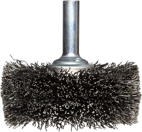 فرشاة عجلة أسلاك Weiler Wide Face Conflex، شيش مستدير، معدن مجعد، قطر 5.08 سم، قطر السلك 0.0118، شق 1.27 سم، طول الشعيرات 17.78 سم، عرض وجه الفرشاة 1.9 سم، عمق الفرشاة 20000 دورة في الدقيقة in Kuwait