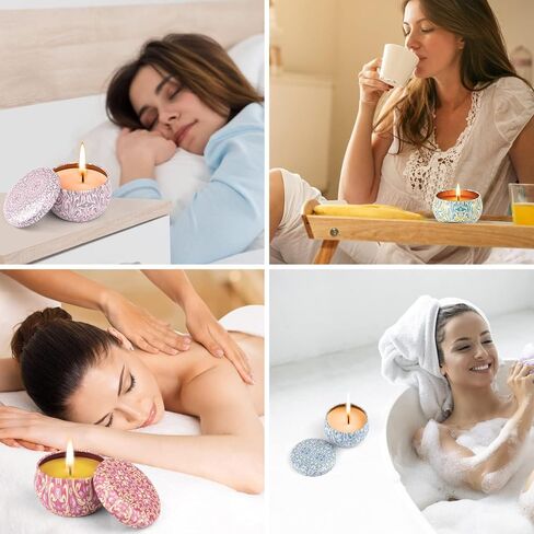 هدايا الشموع المعطرة للنساء من أليكياي، شموع معطرة للمنزل، 12 مجموعة هدايا شموع شمع الصويا، هدايا عيد ميلاد للنساء الأم وأفضل الأصدقاء والزميلة، شكرًا لك هدايا عيد الأم in Saudi Arabia