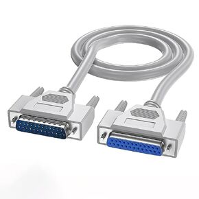 DB25 25 Pin Serial Port Cable Male/Female RS232 1.5m