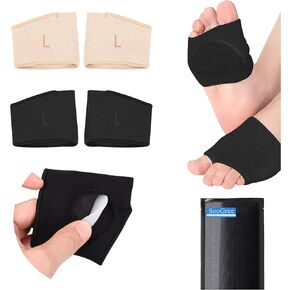 2 Pairs Ball of Foot Cushions-Metatarsal Sleeve Pads Soft and Comfortable Forefoot Metatarsal Pads with Gel Pads Pain Relief Forefoot Pads for Women and Men