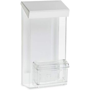 SOURCEONE.ORG Source One Outdoor Trifold Brochure Holder with Business Card Holder, White Lid
